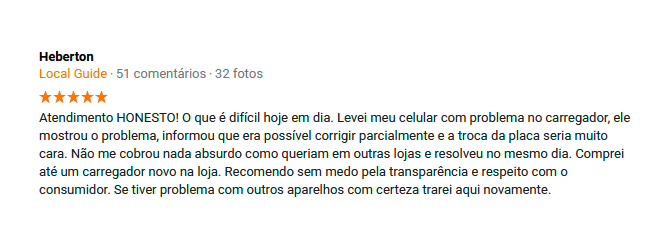 Depoimento do Cliente