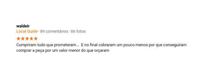Depoimento do Cliente